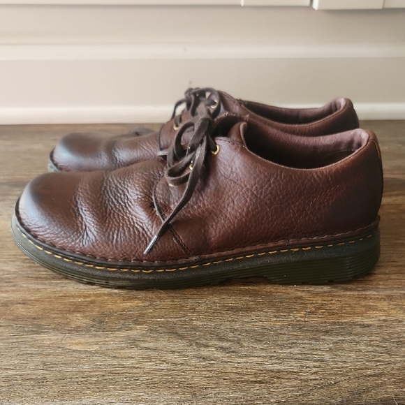Dr. Martens Dark Brown Leather Oxfords - Picture 4 of 8